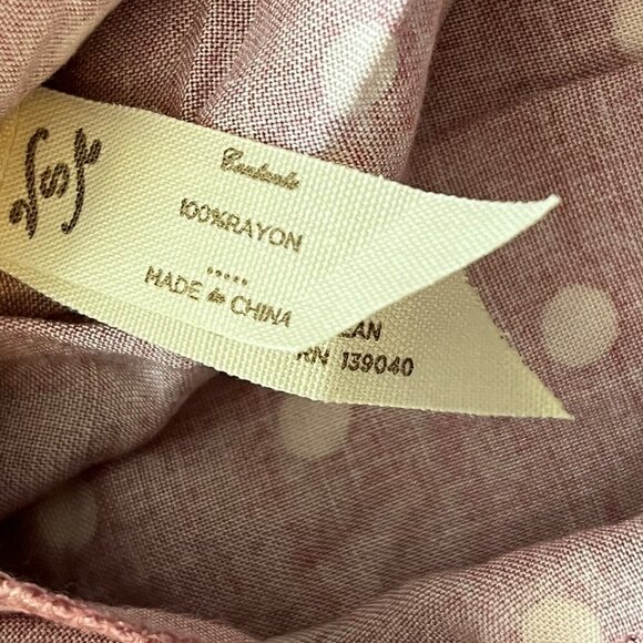 Matilda Jane Clam Bake Blush Pink Polka Dot Tank Blouse Size Small - Picture 8 of 10